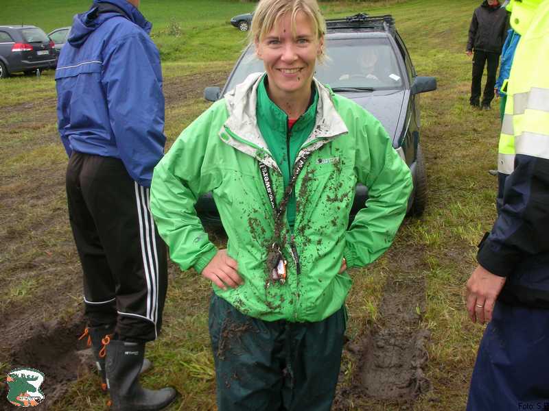 Sofia Rolén, tävlingsledare och bilbärgare