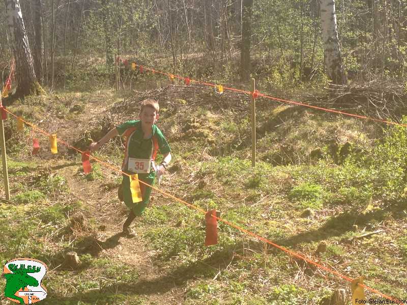 Lukas Katvala påväg mot en 2:a-plats