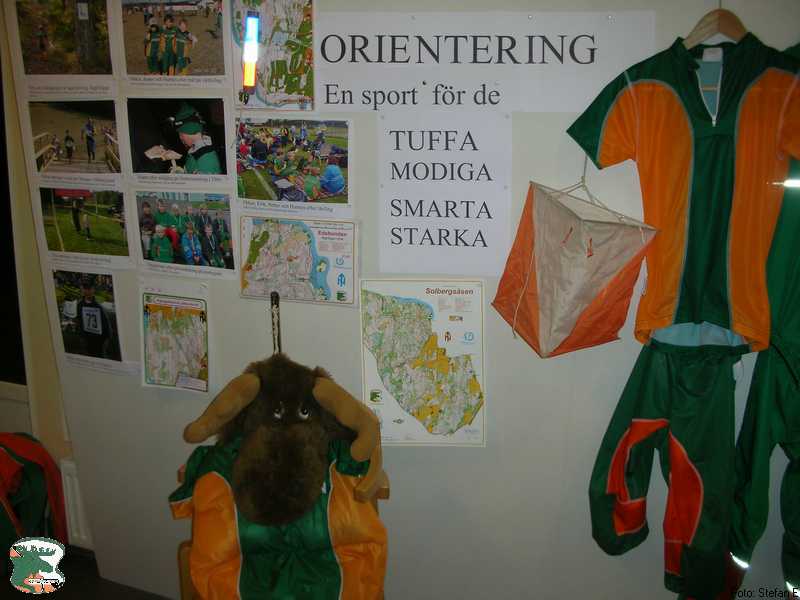 OK Älgens monter vid Södra skolans minimässa med föreningar.